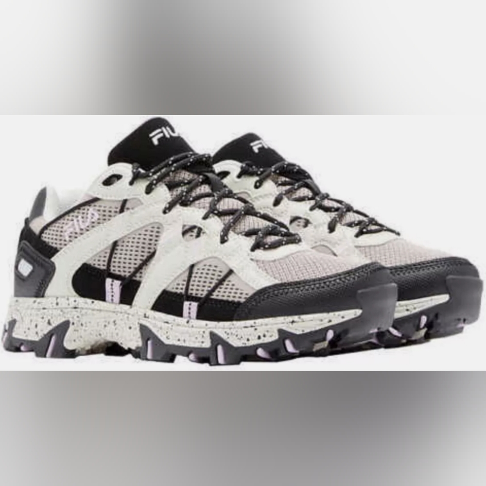 Fila Women's Matronic Athletic Running Shoes- Tan Black Lilac 7